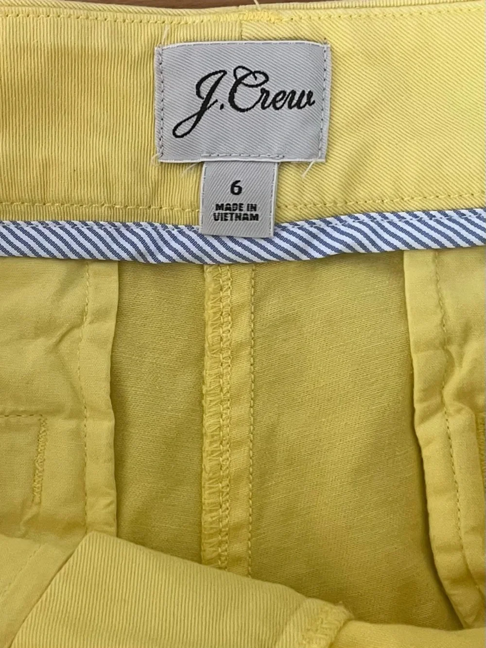 J. Crew Cotton Chino Shorts Trio - Yellow, Orange Light Pink - Picture 7 of 10